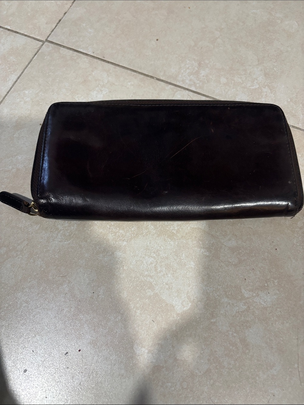 vtg coach brown leather wallet
